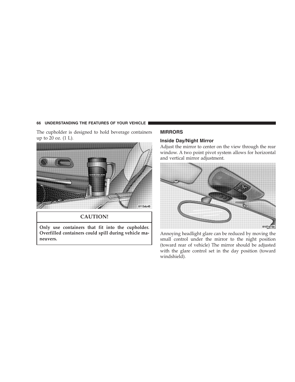 Chrysler Crossfire SRT6 User Manual | Page 66 / 280