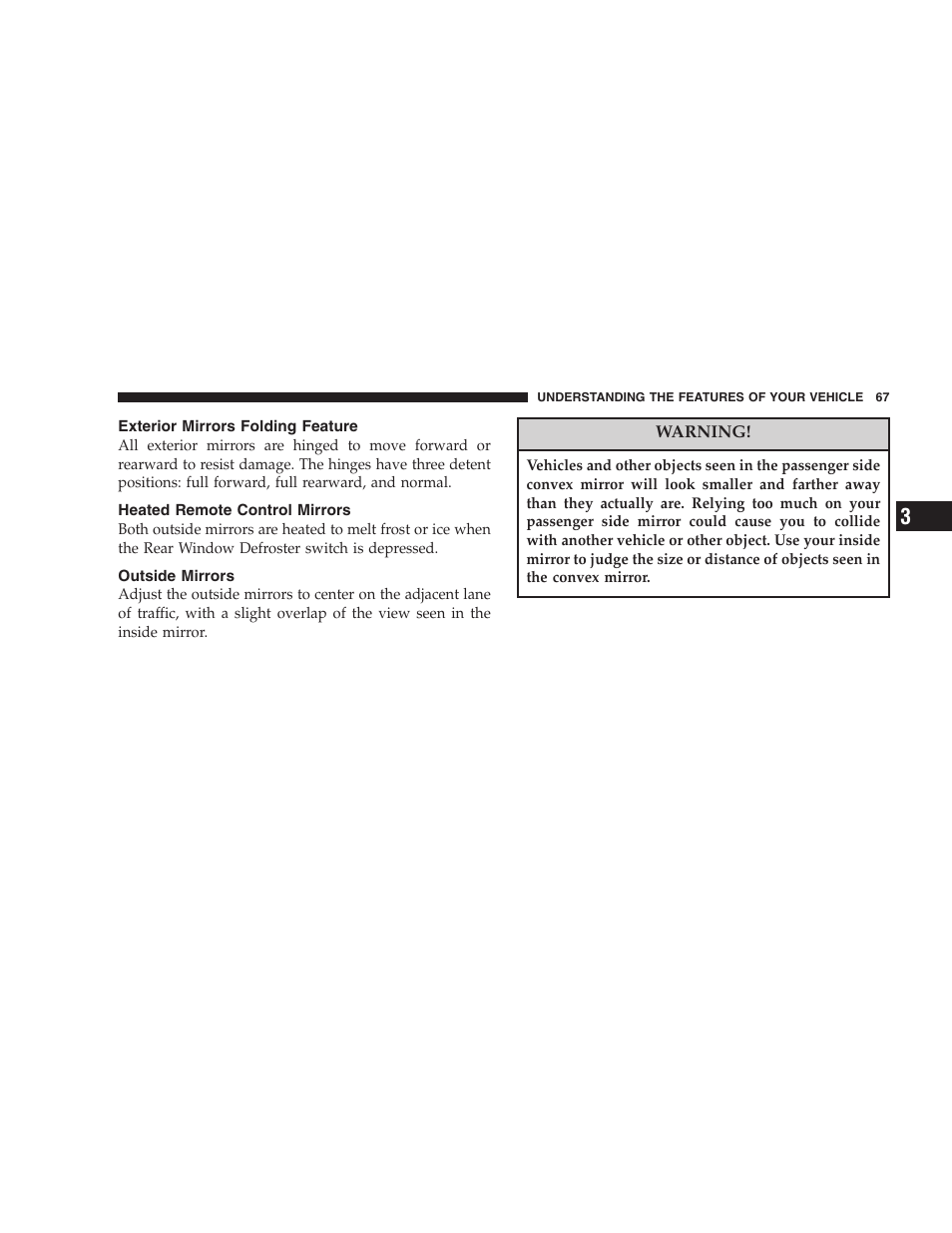 Chrysler Crossfire SRT6 User Manual | Page 67 / 280