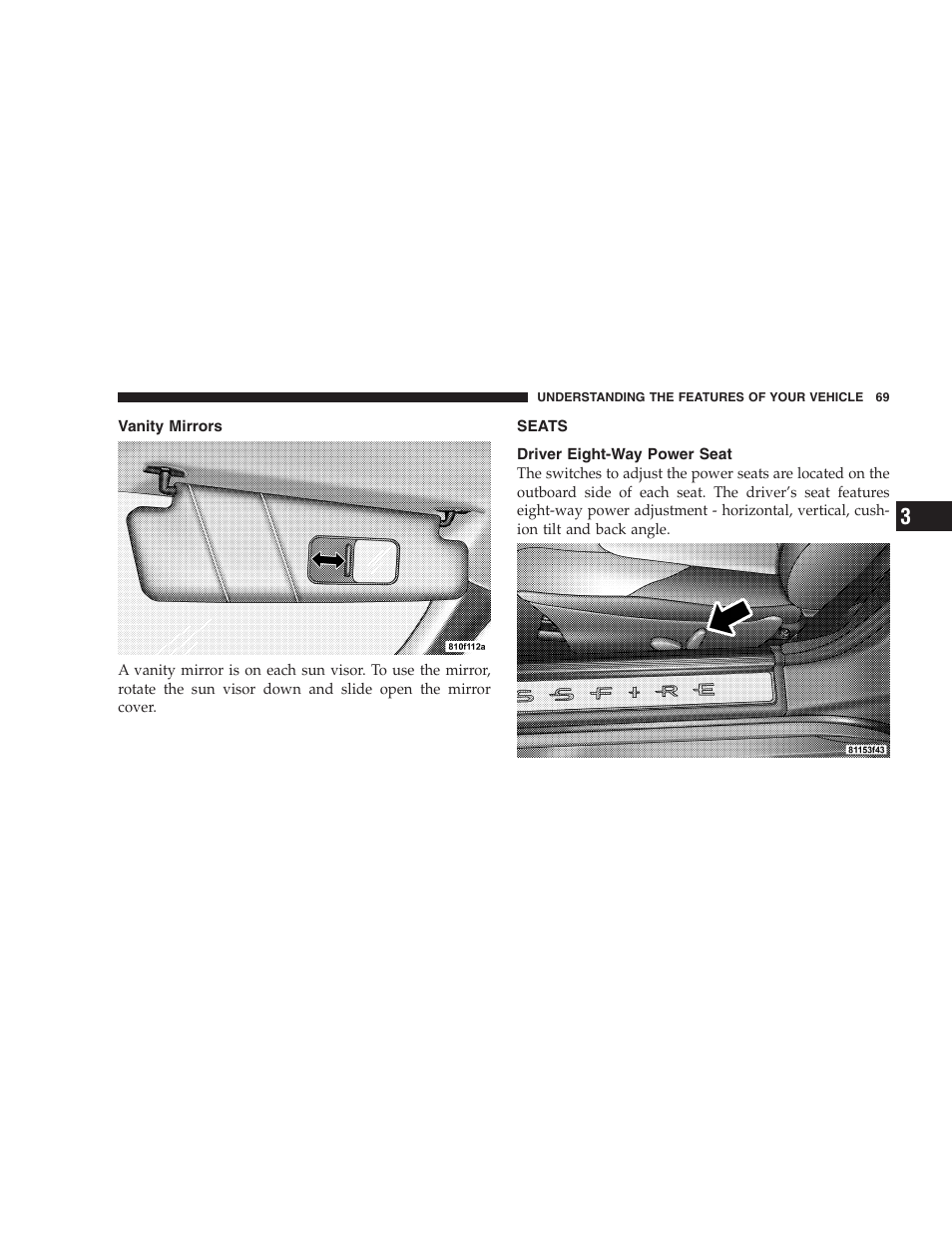 Chrysler Crossfire SRT6 User Manual | Page 69 / 280