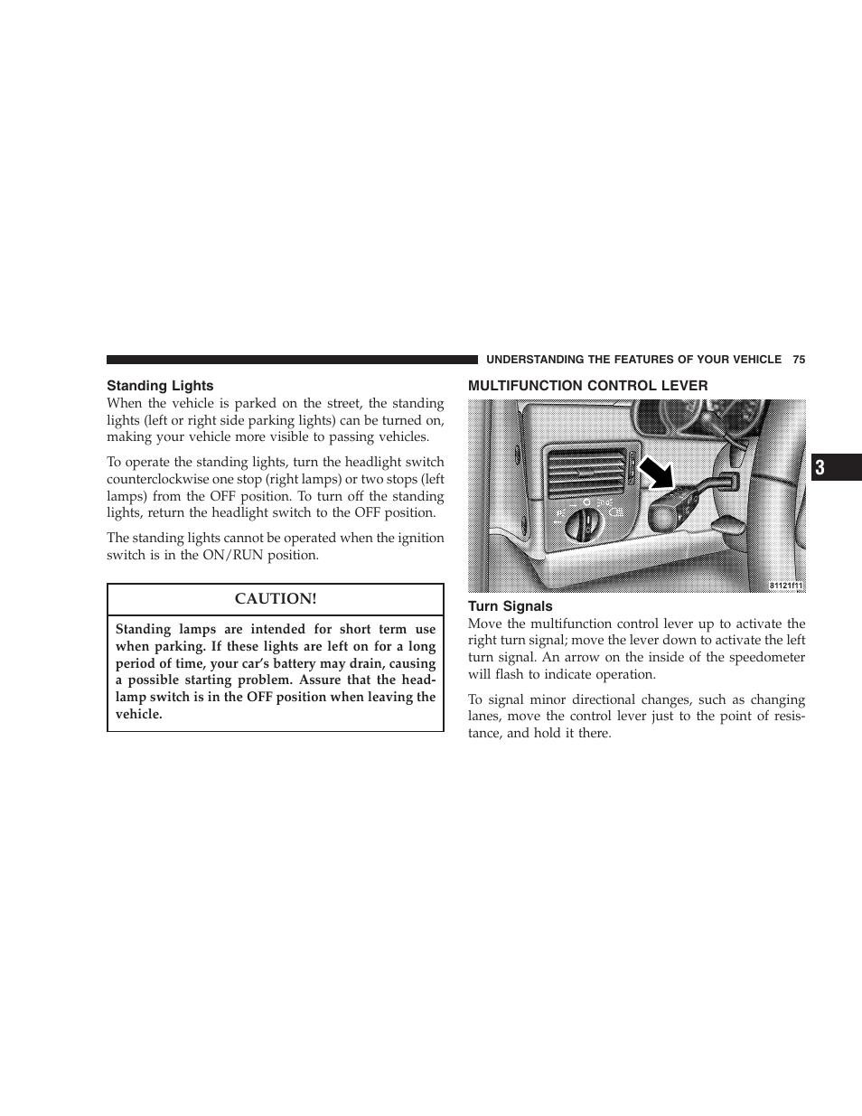 Chrysler Crossfire SRT6 User Manual | Page 75 / 280