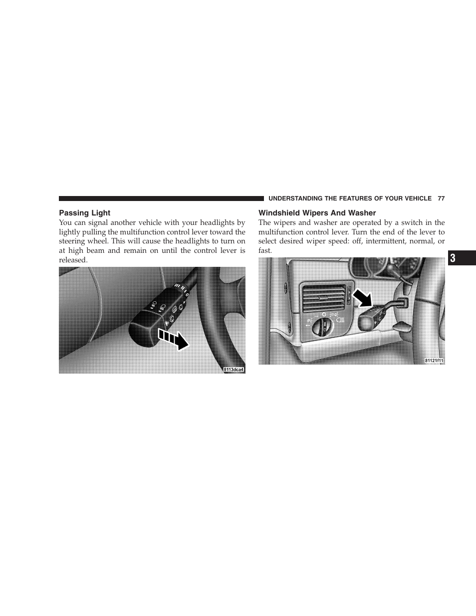 Chrysler Crossfire SRT6 User Manual | Page 77 / 280