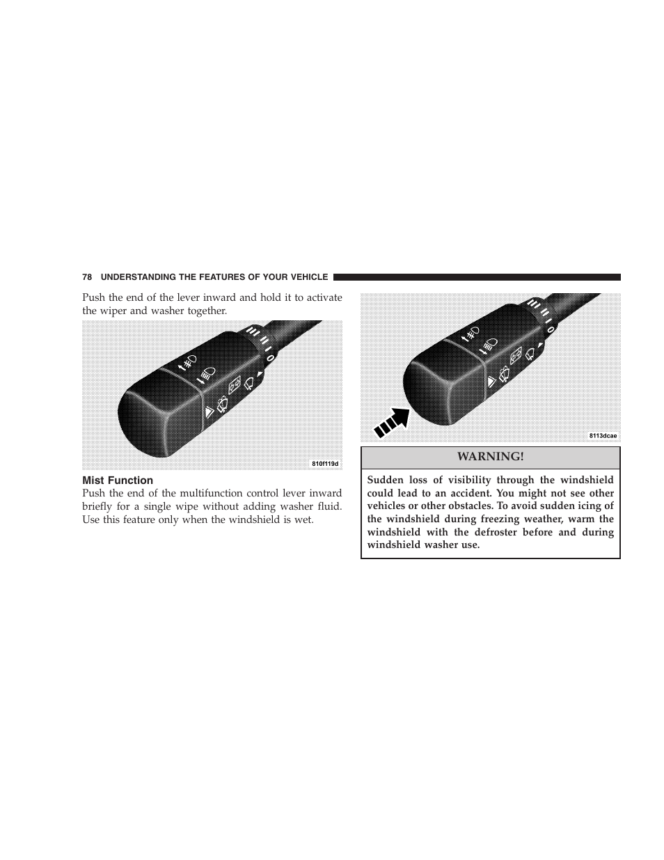 Chrysler Crossfire SRT6 User Manual | Page 78 / 280