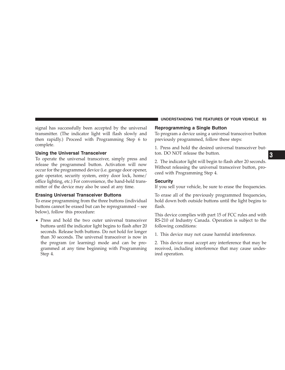 Chrysler Crossfire SRT6 User Manual | Page 93 / 280