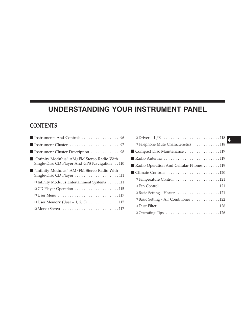 Chrysler Crossfire SRT6 User Manual | Page 95 / 280