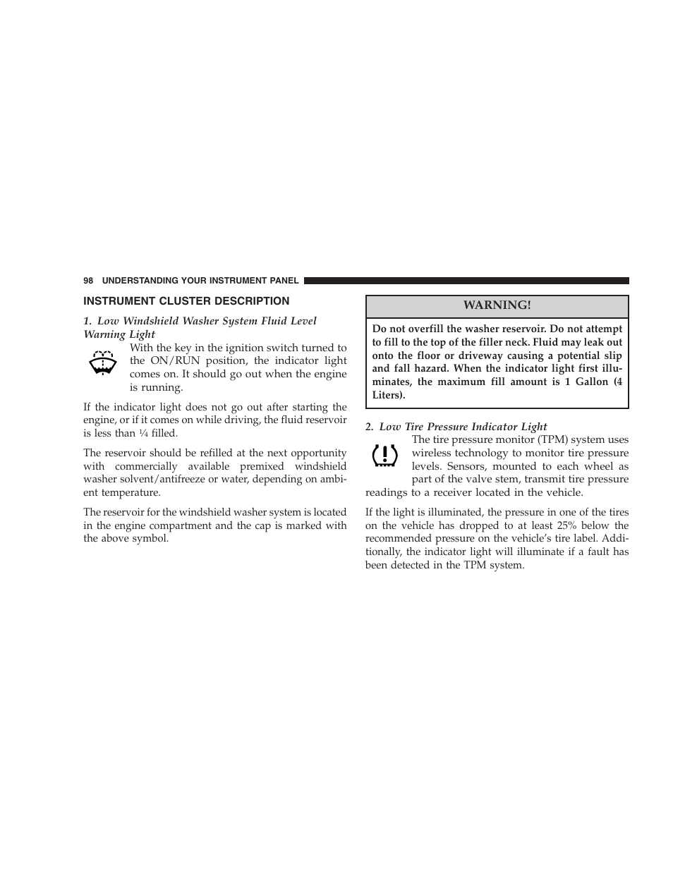 Chrysler Crossfire SRT6 User Manual | Page 98 / 280