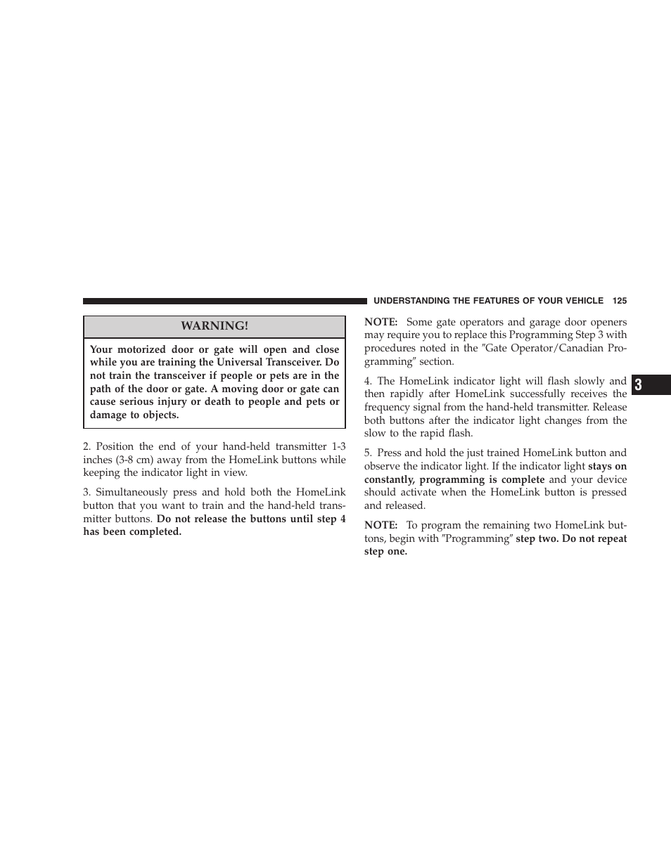 Chrysler 2005 Pacifica Touring User Manual | Page 125 / 376