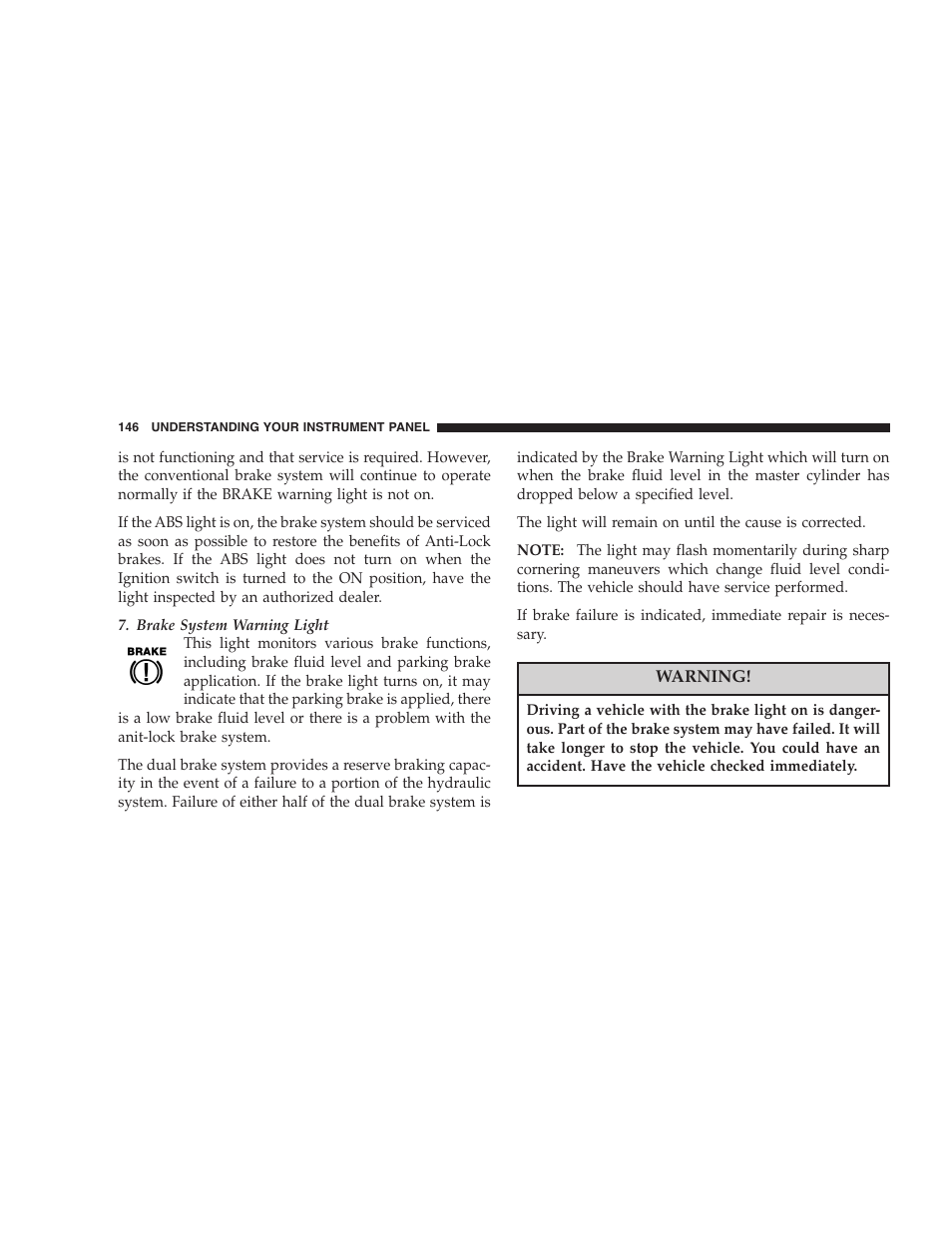 Chrysler 2005 Pacifica Touring User Manual | Page 146 / 376
