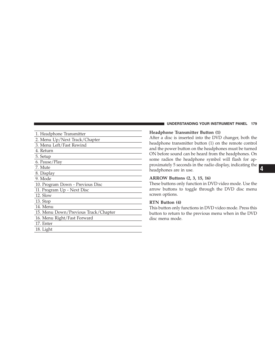 Chrysler 2005 Pacifica Touring User Manual | Page 179 / 376