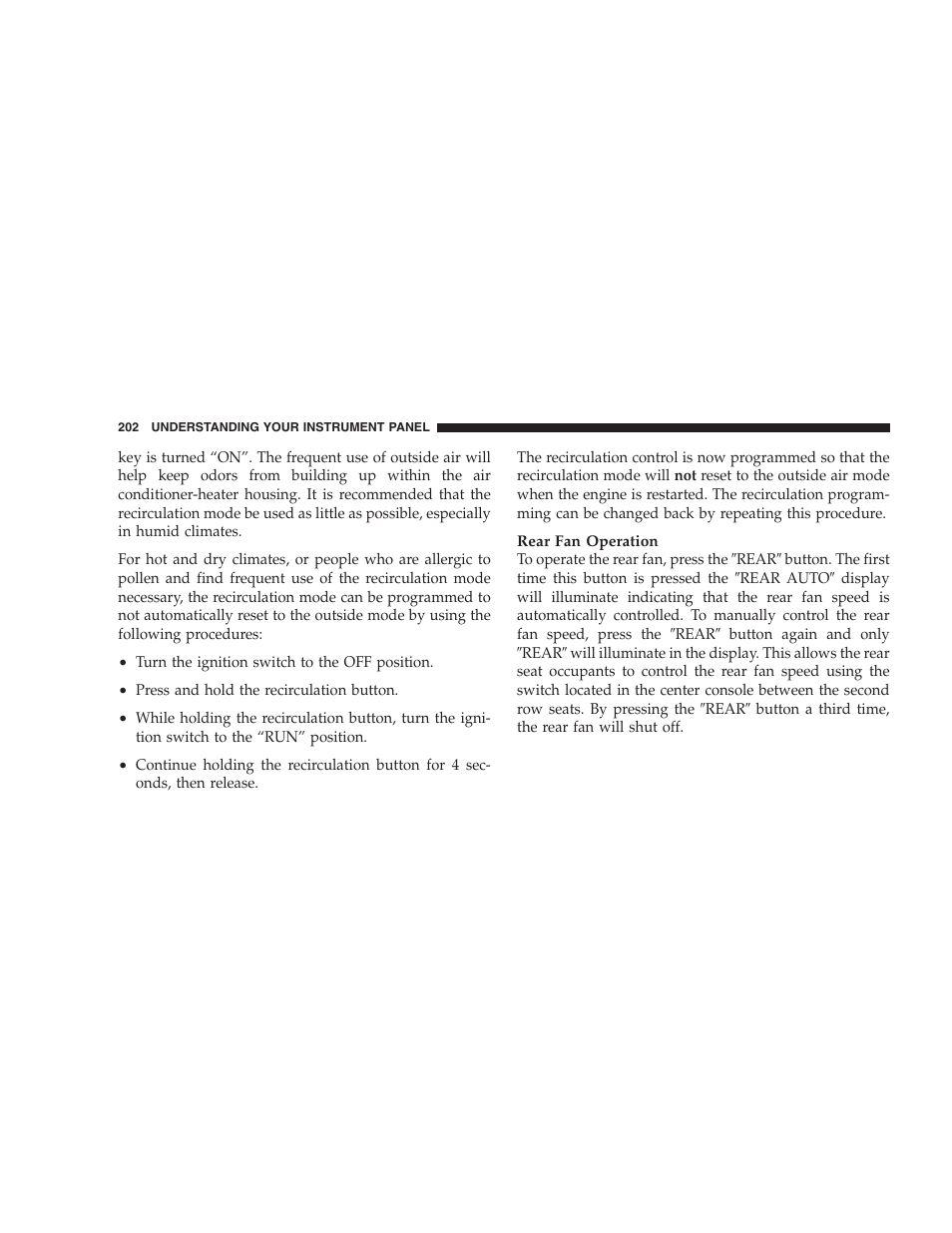 Chrysler 2005 Pacifica Touring User Manual | Page 202 / 376