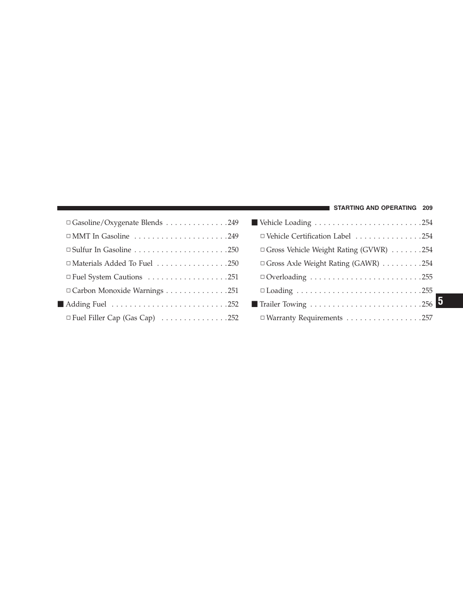 Chrysler 2005 Pacifica Touring User Manual | Page 209 / 376