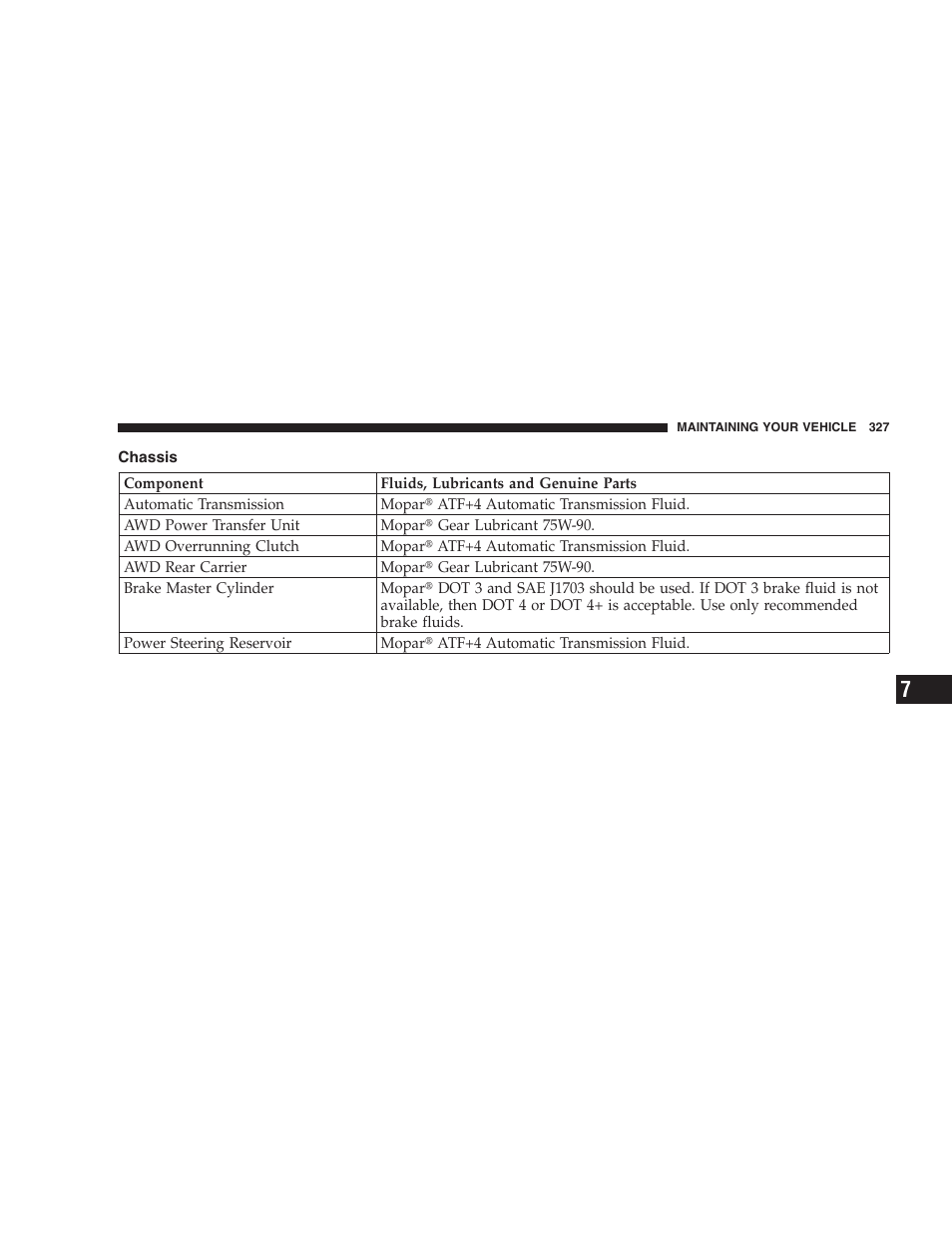 Chassis | Chrysler 2005 Pacifica Touring User Manual | Page 327 / 376