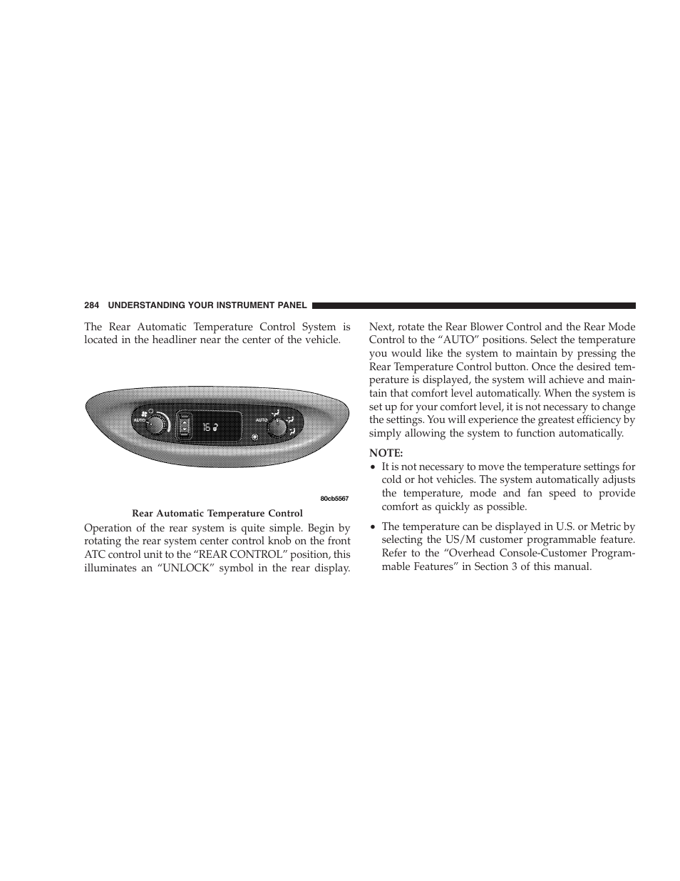 Chrysler 2005 Town and Country User Manual | Page 284 / 472