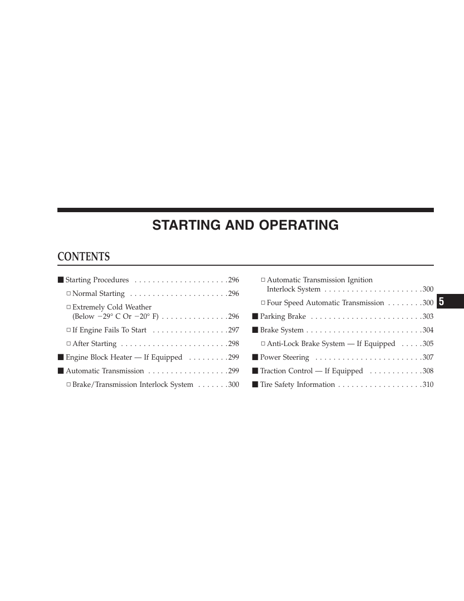 Chrysler 2005 Town and Country User Manual | Page 293 / 472