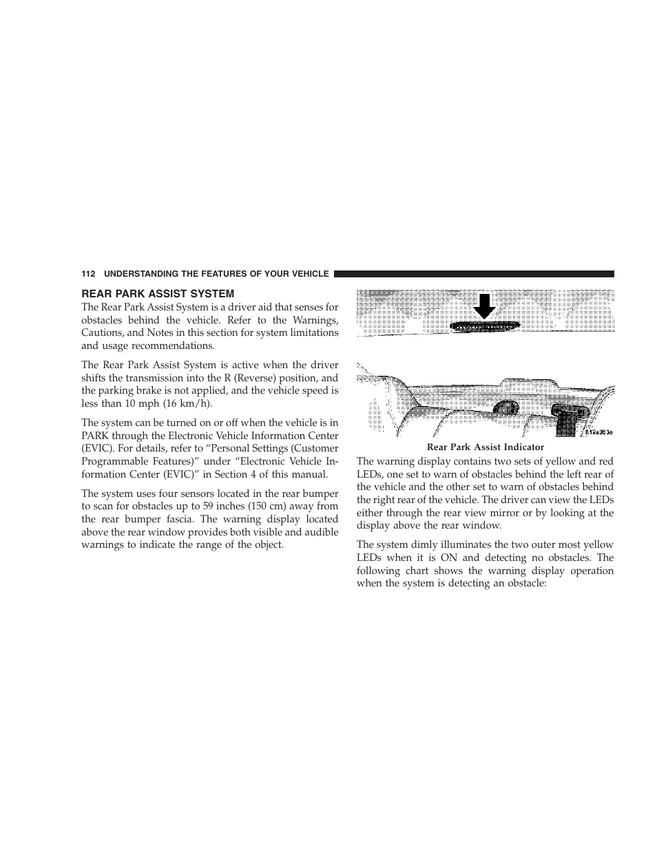 Rear park assist system | Chrysler 2007 300 SRT8 User Manual | Page 112 / 360