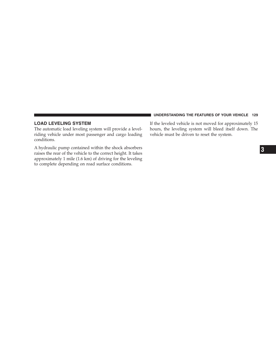 Load leveling system | Chrysler 2007 300 SRT8 User Manual | Page 129 / 360