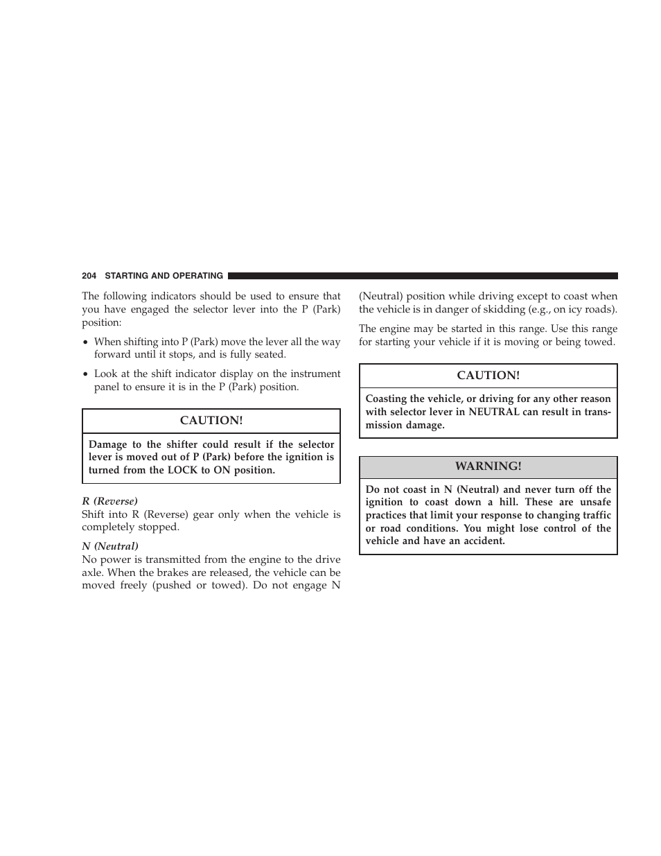 Chrysler 2007 300 SRT8 User Manual | Page 204 / 360