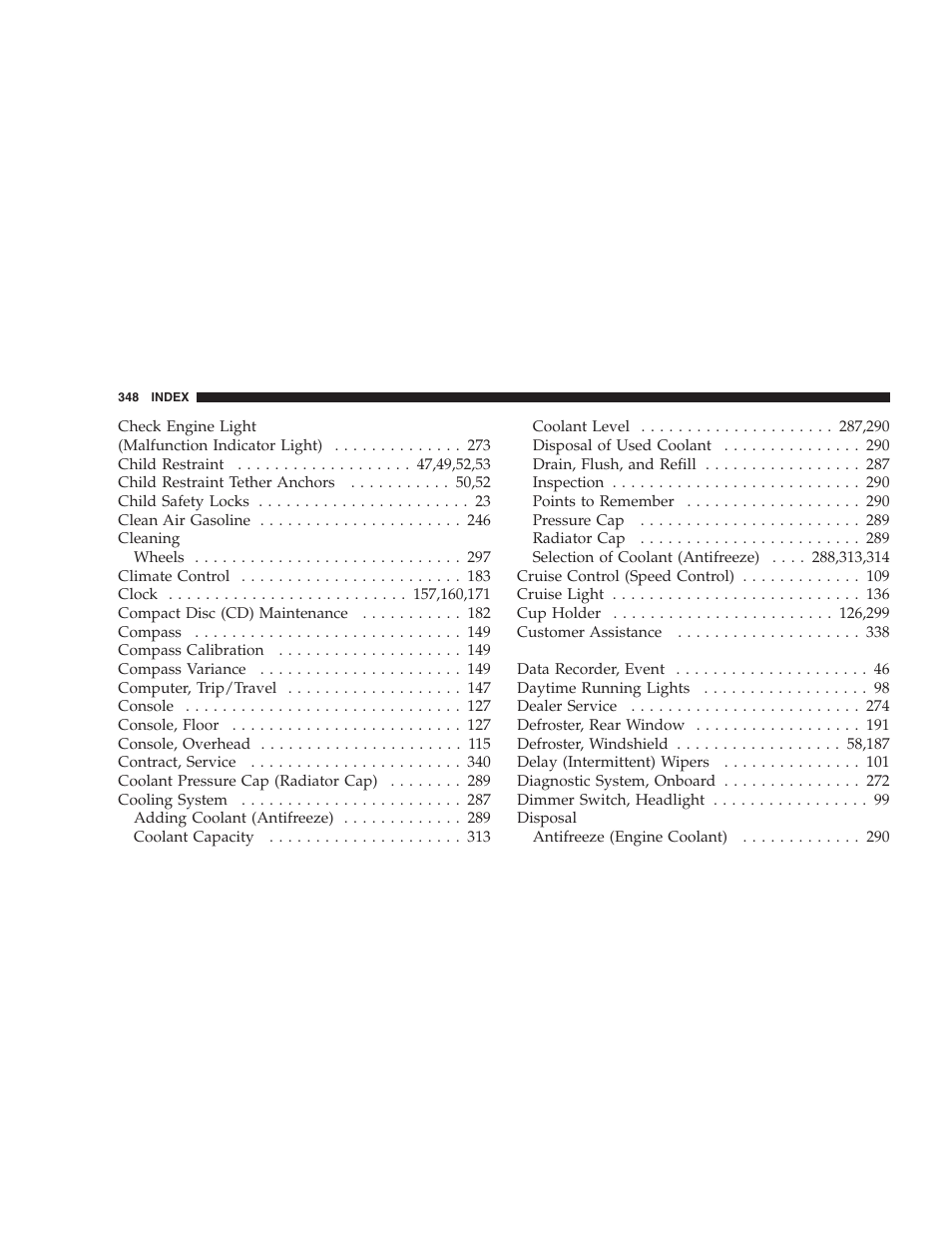 Chrysler 2007 300 SRT8 User Manual | Page 348 / 360