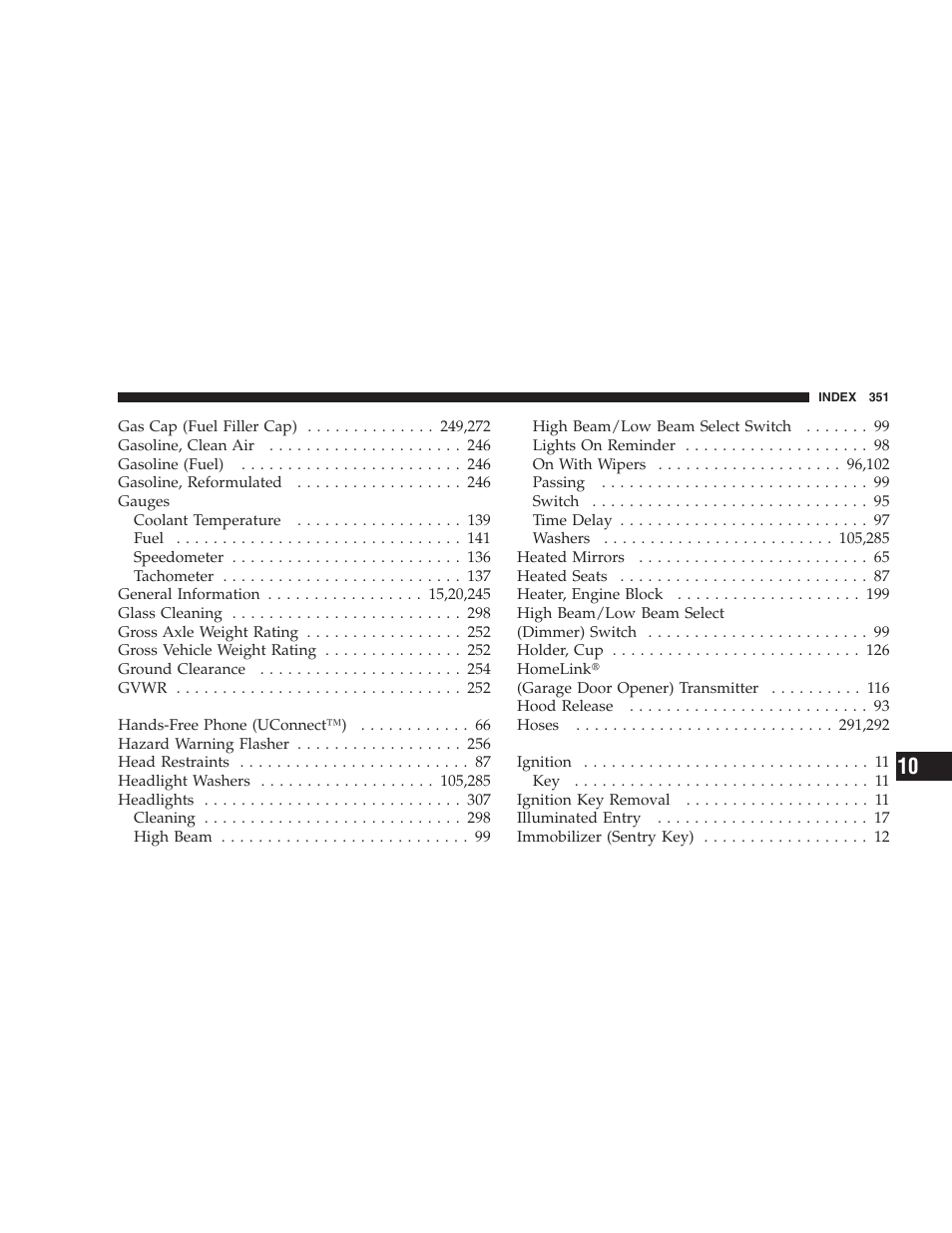 Chrysler 2007 300 SRT8 User Manual | Page 351 / 360