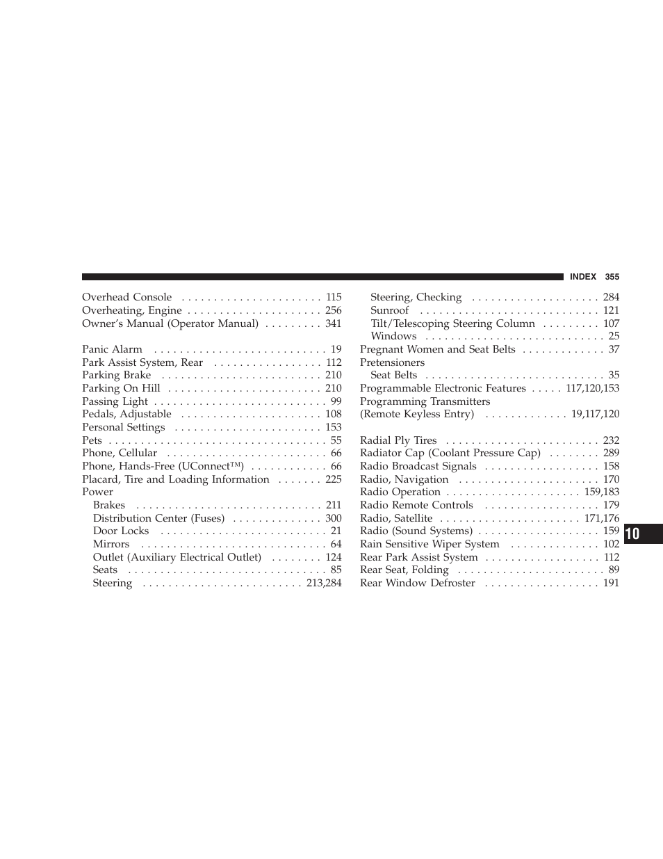 Chrysler 2007 300 SRT8 User Manual | Page 355 / 360