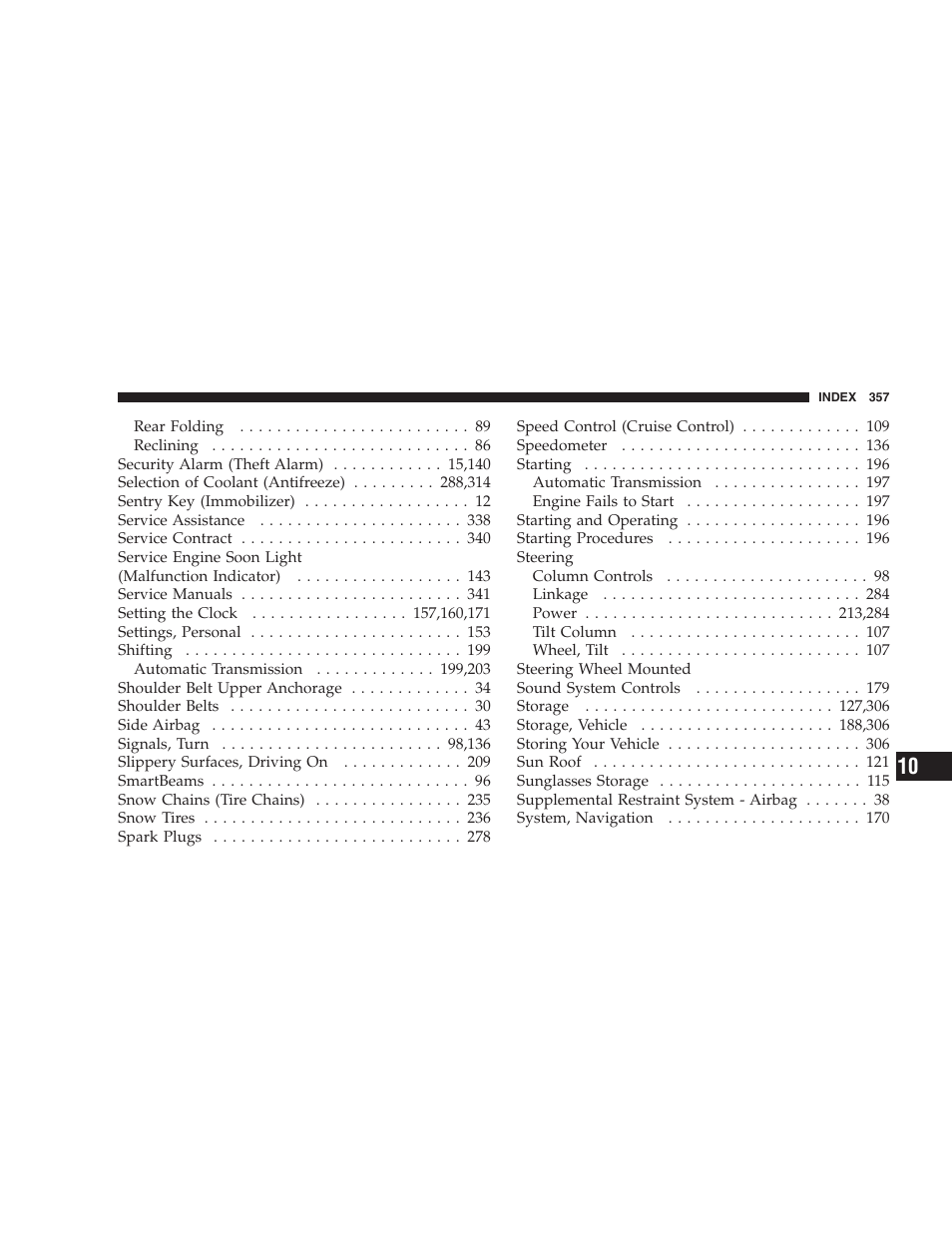 Chrysler 2007 300 SRT8 User Manual | Page 357 / 360