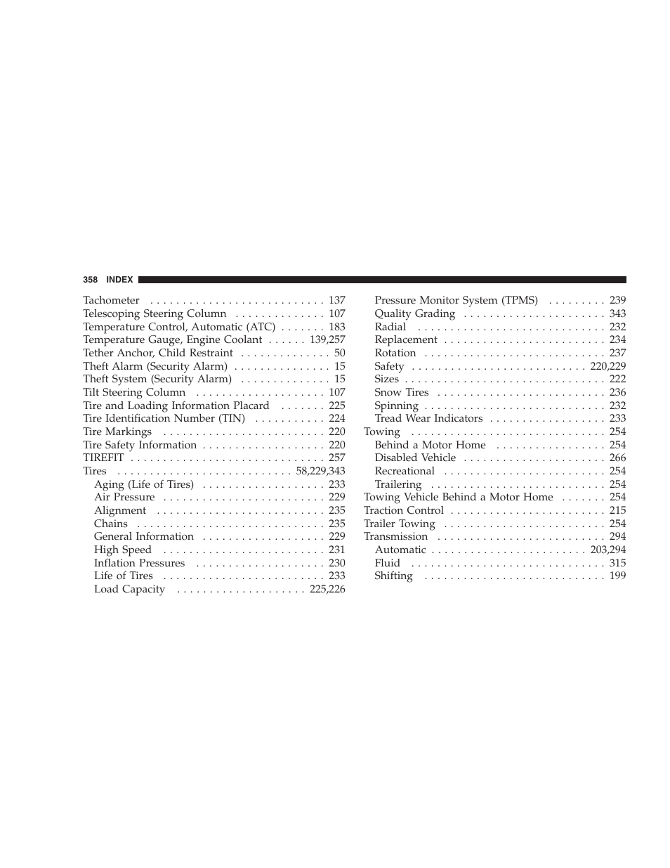 Chrysler 2007 300 SRT8 User Manual | Page 358 / 360