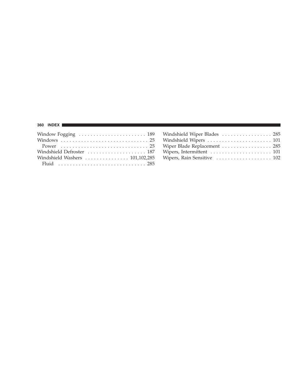 Chrysler 2007 300 SRT8 User Manual | Page 360 / 360