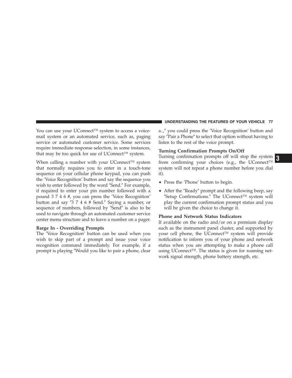 Chrysler 2007 300 SRT8 User Manual | Page 77 / 360