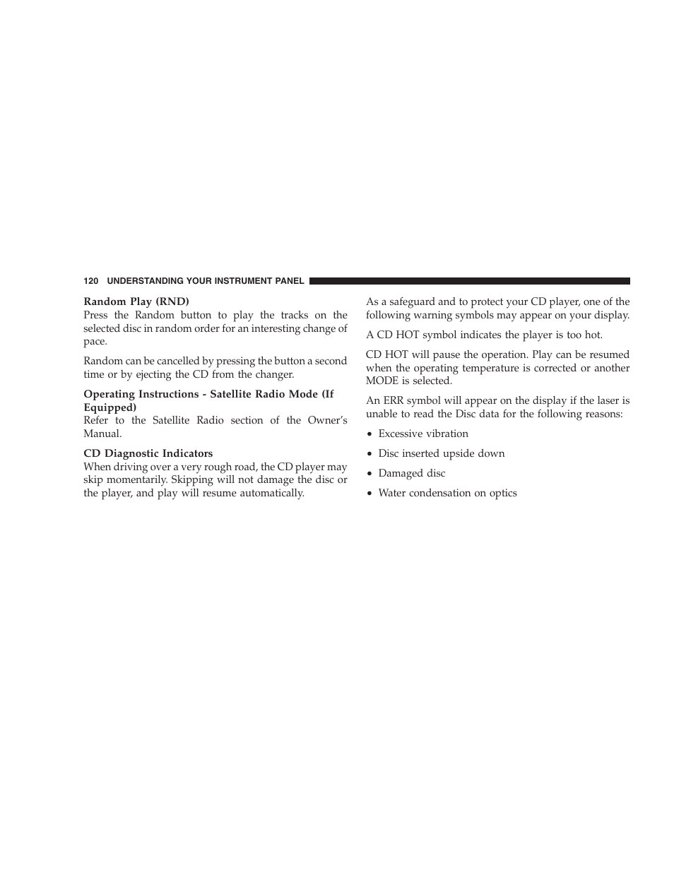Chrysler 2005 Sebring Convertible User Manual | Page 120 / 292