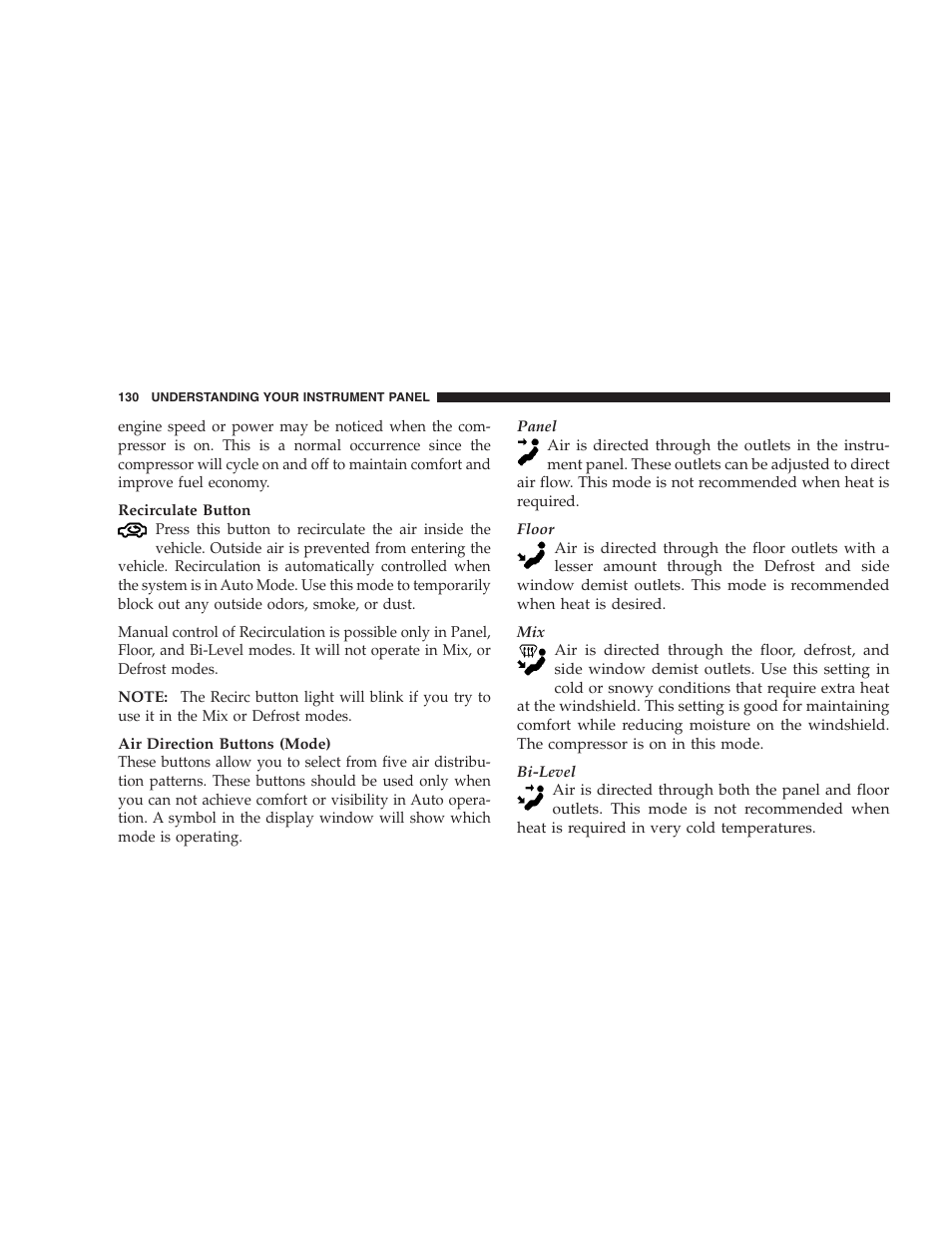 Chrysler 2005 Sebring Convertible User Manual | Page 130 / 292