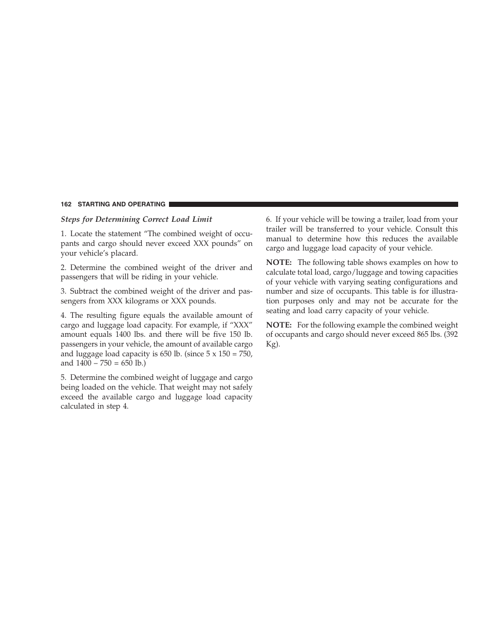 Chrysler 2005 Sebring Convertible User Manual | Page 162 / 292