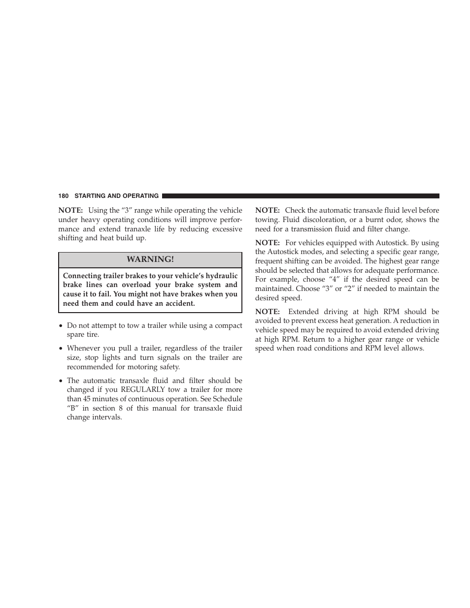 Chrysler 2005 Sebring Convertible User Manual | Page 180 / 292