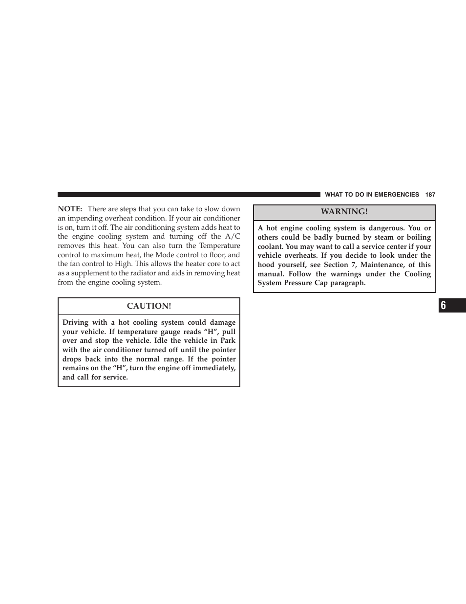 Chrysler 2005 Sebring Convertible User Manual | Page 187 / 292