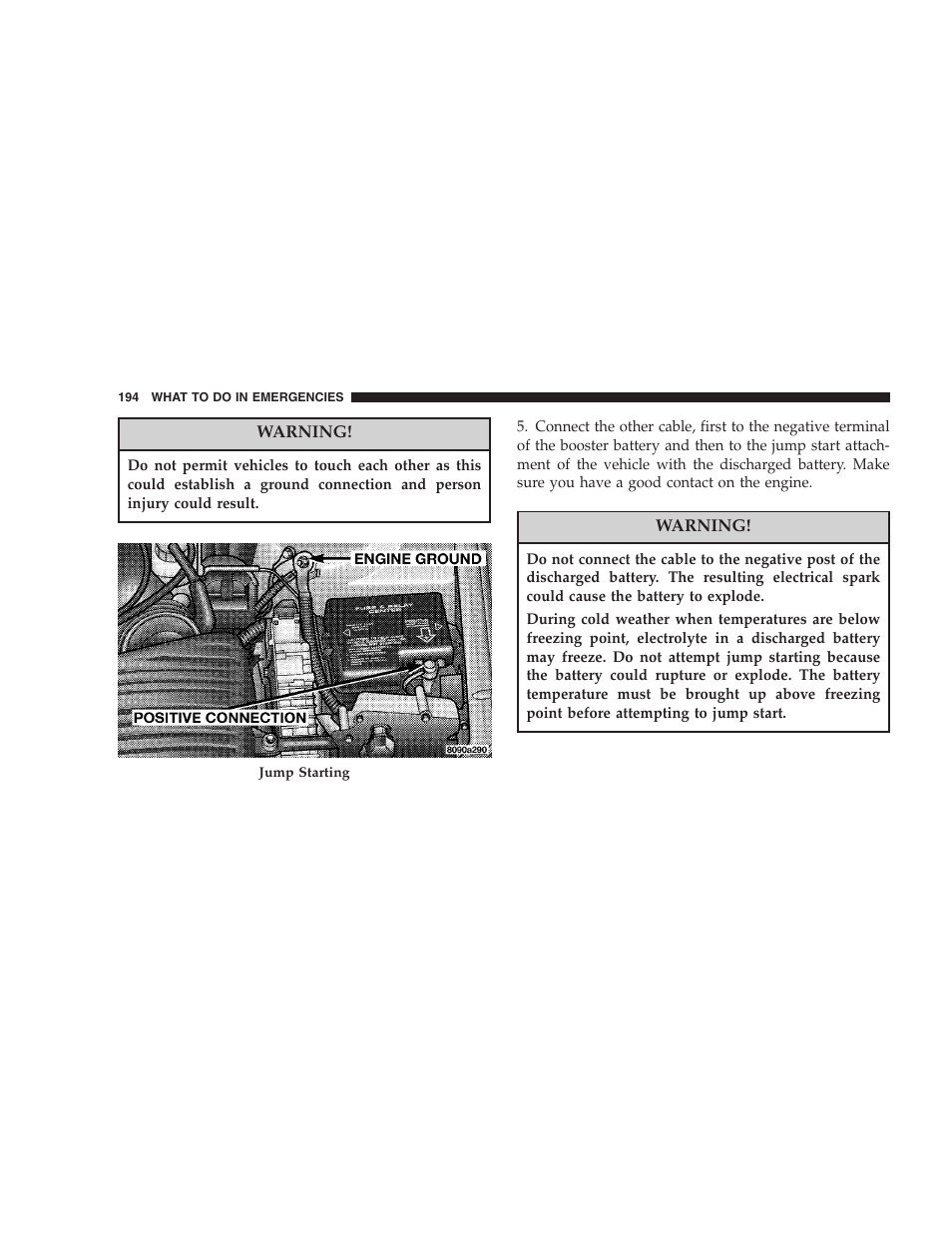 Chrysler 2005 Sebring Convertible User Manual | Page 194 / 292