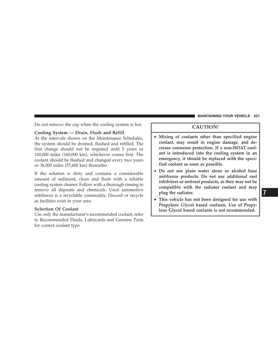 Chrysler 2005 Sebring Convertible User Manual | Page 221 / 292
