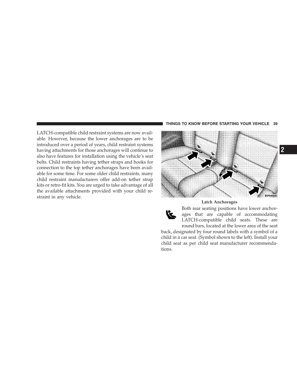 Chrysler 2005 Sebring Convertible User Manual | Page 39 / 292