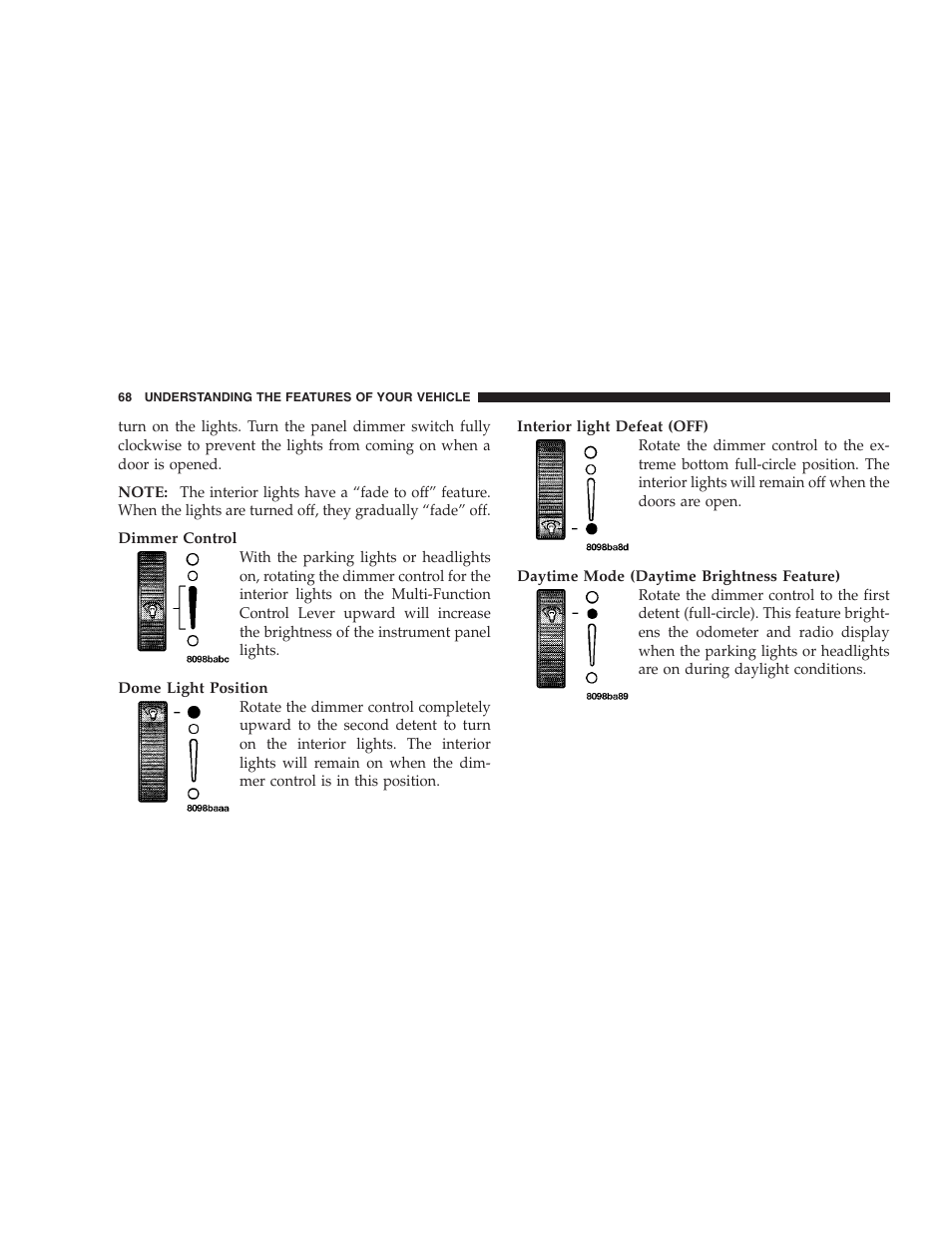 Chrysler 2005 Sebring Convertible User Manual | Page 68 / 292