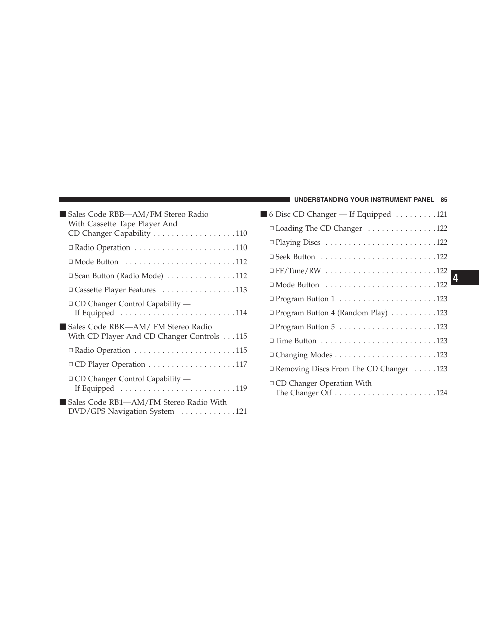Chrysler 2005 Sebring Convertible User Manual | Page 85 / 292