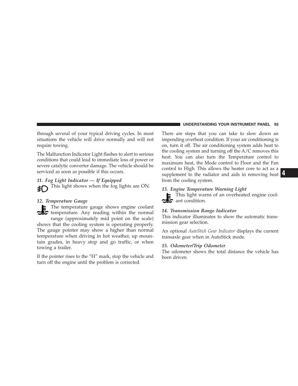 Chrysler 2005 Sebring Convertible User Manual | Page 93 / 292