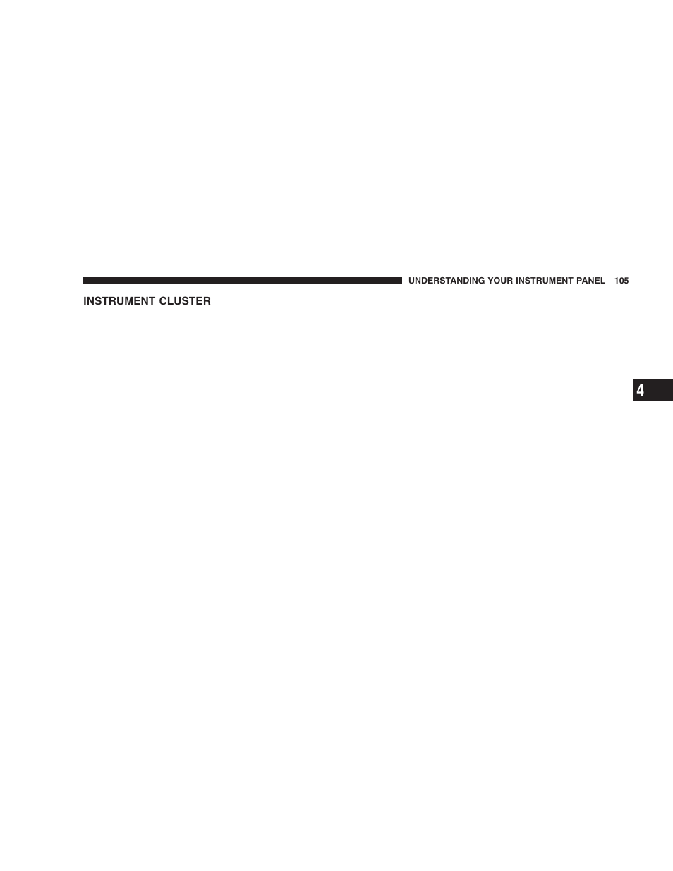 Instrument cluster | Chrysler 2006 Crossfire User Manual | Page 105 / 296