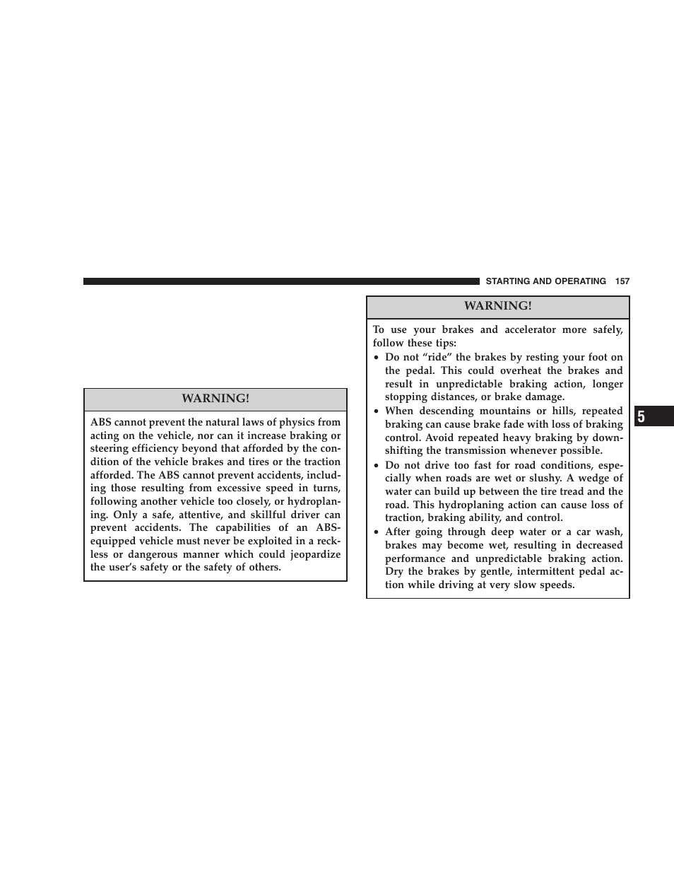 Chrysler 2006 Crossfire User Manual | Page 157 / 296