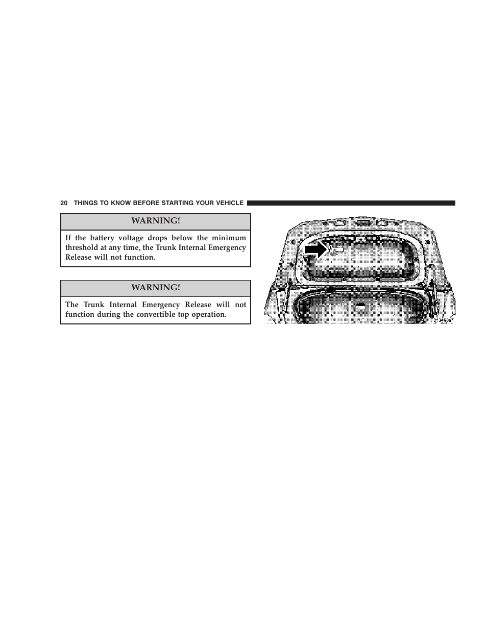 Chrysler 2006 Crossfire User Manual | Page 20 / 296