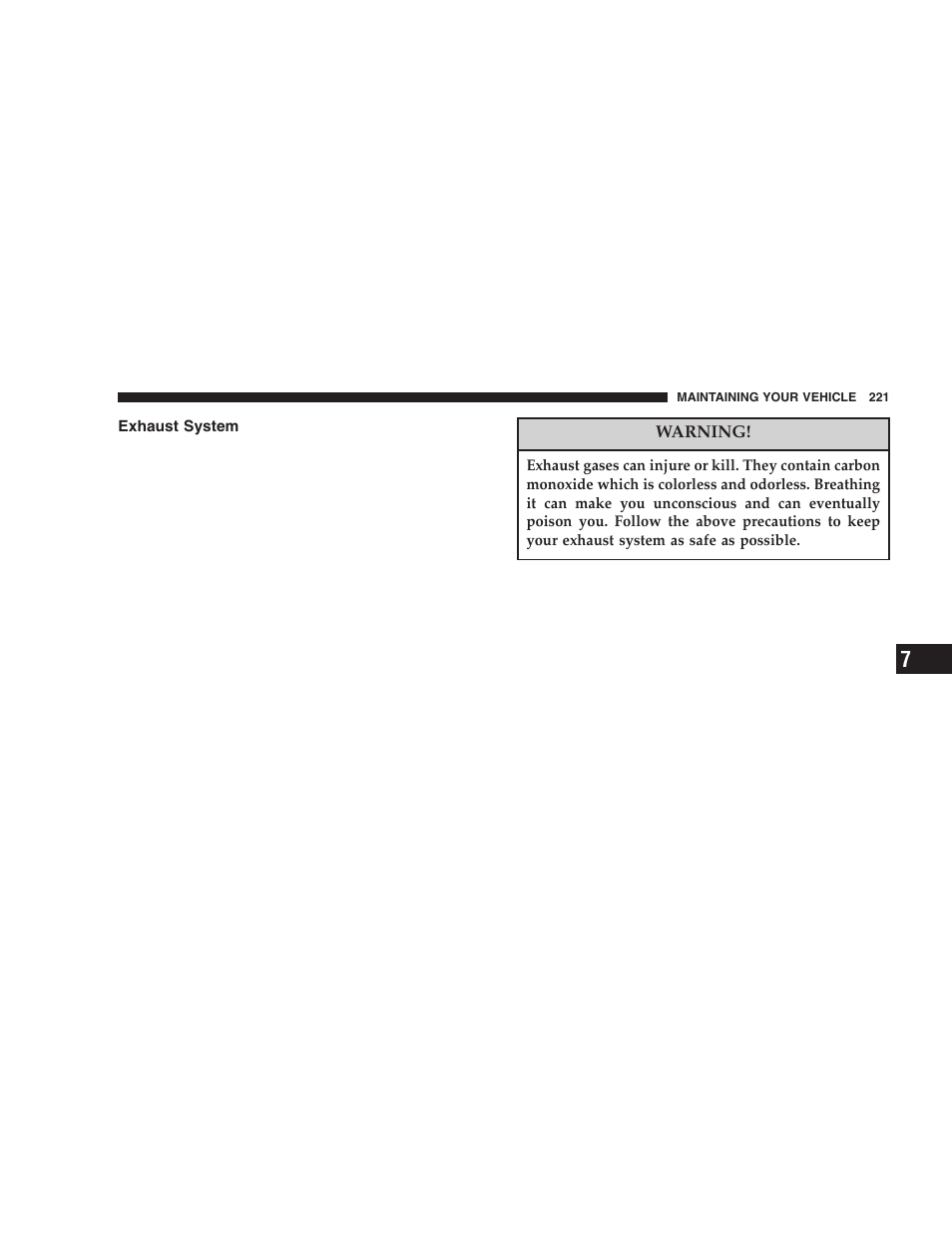 Exhaust system | Chrysler 2006 Crossfire User Manual | Page 221 / 296