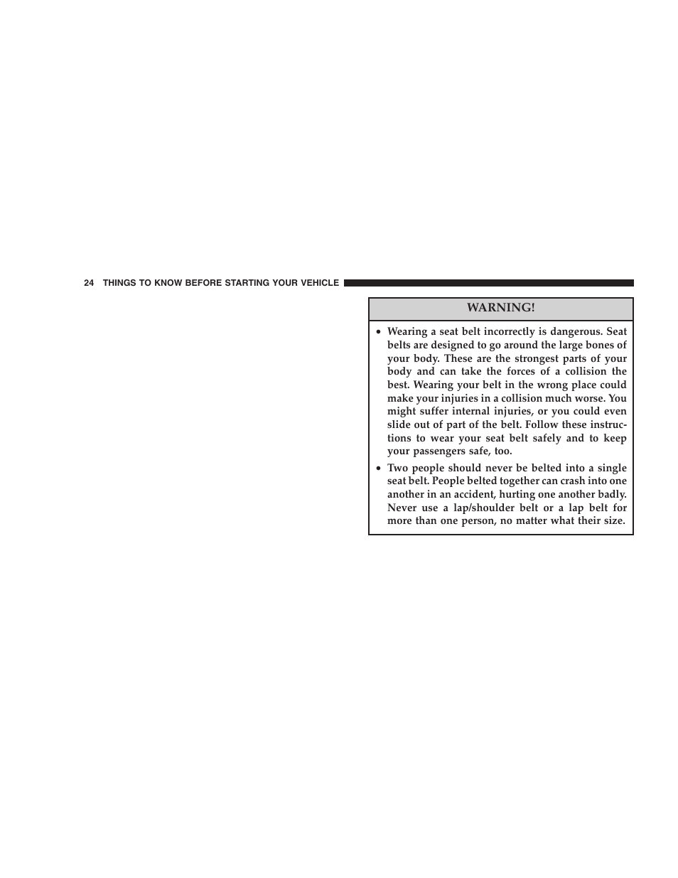 Chrysler 2006 Crossfire User Manual | Page 24 / 296