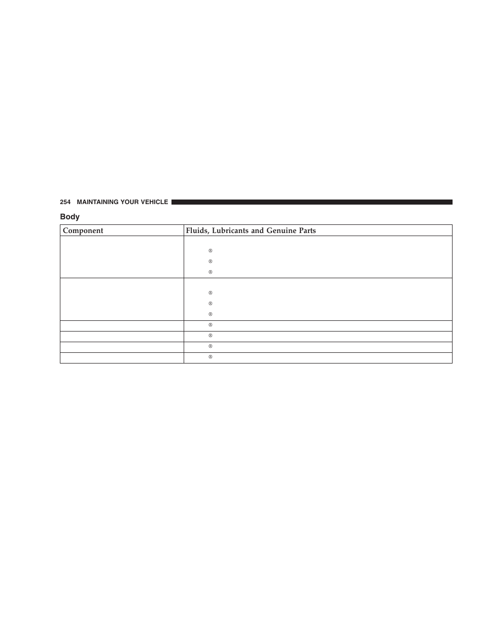 Body | Chrysler 2006 Crossfire User Manual | Page 254 / 296