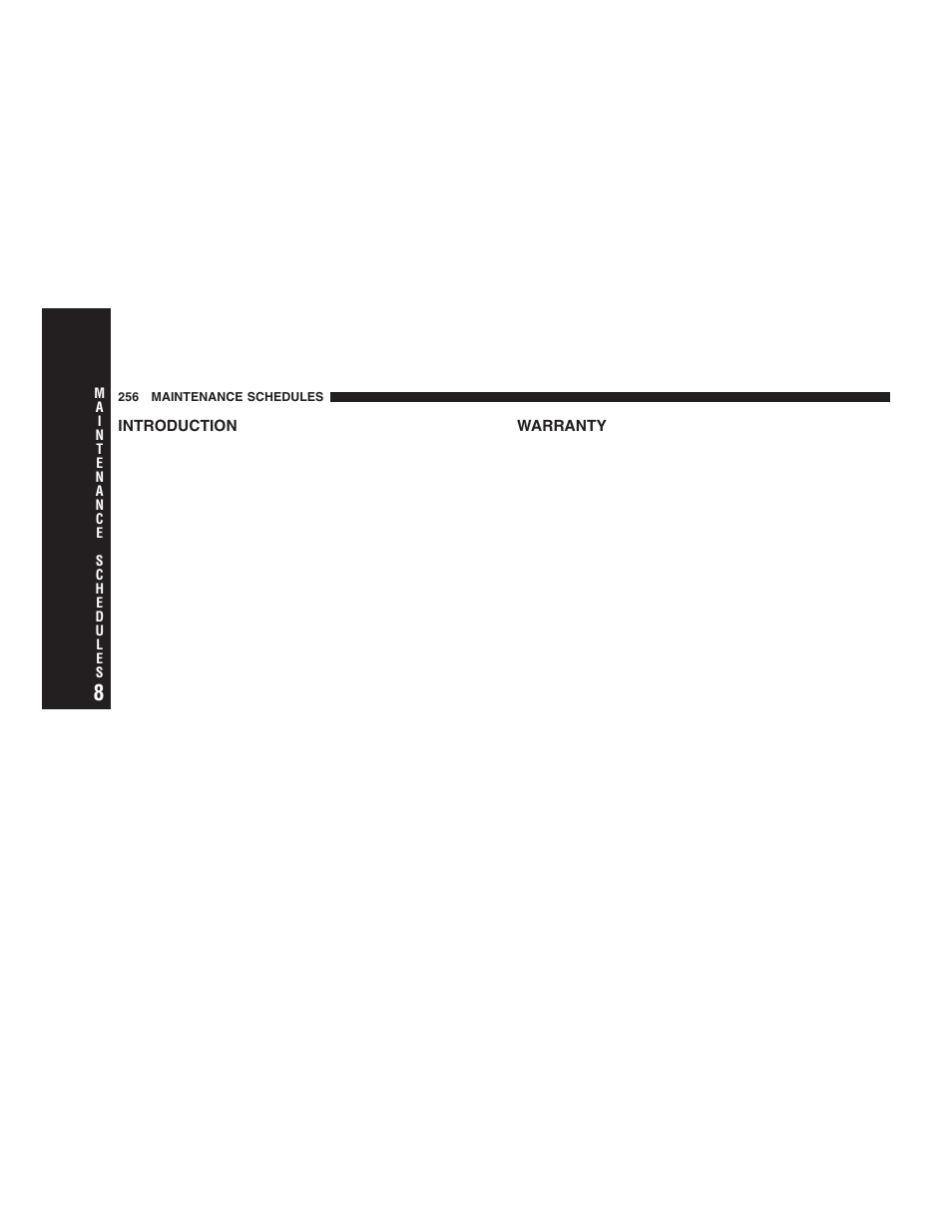 Introduction, Warranty | Chrysler 2006 Crossfire User Manual | Page 256 / 296