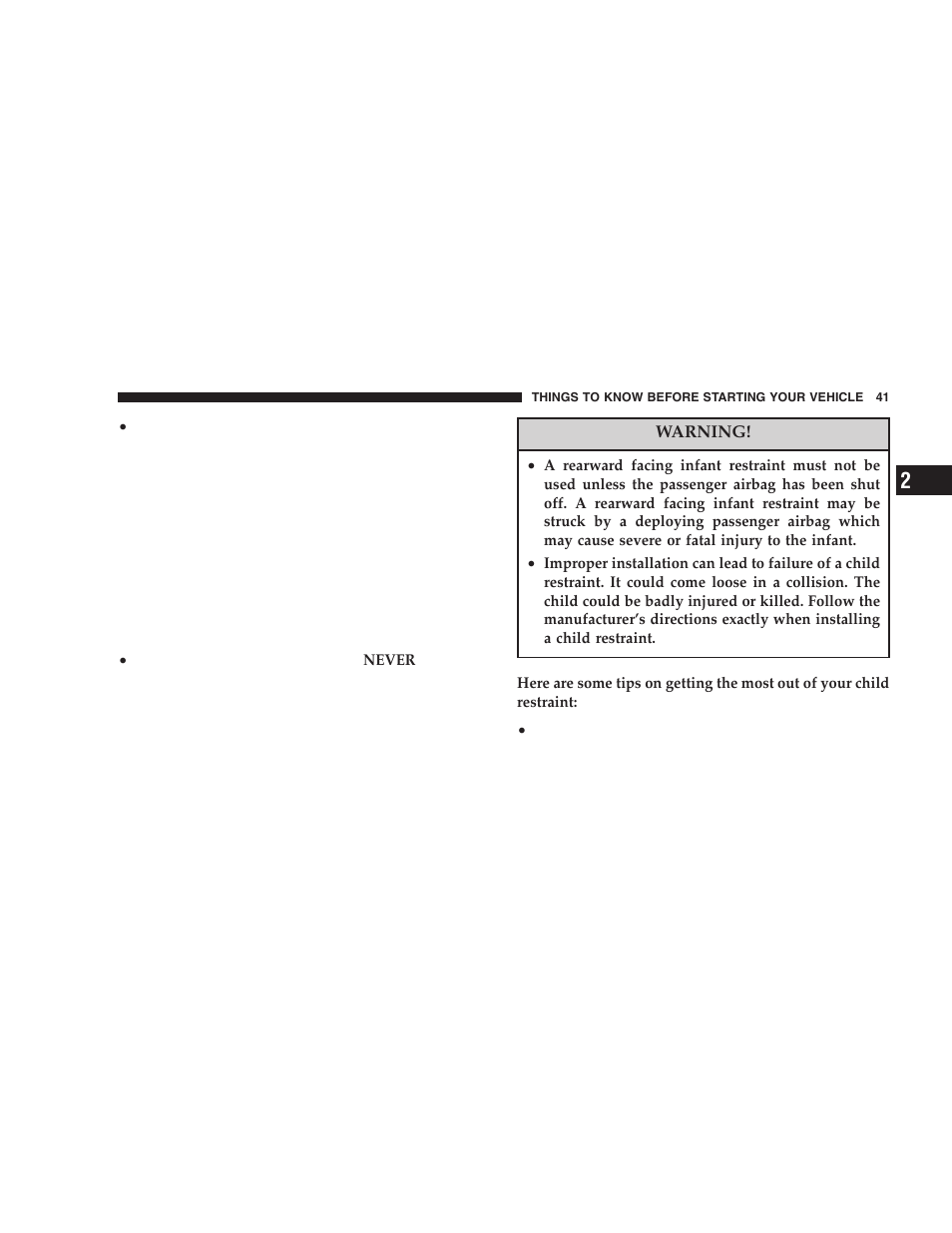 Chrysler 2006 Crossfire User Manual | Page 41 / 296
