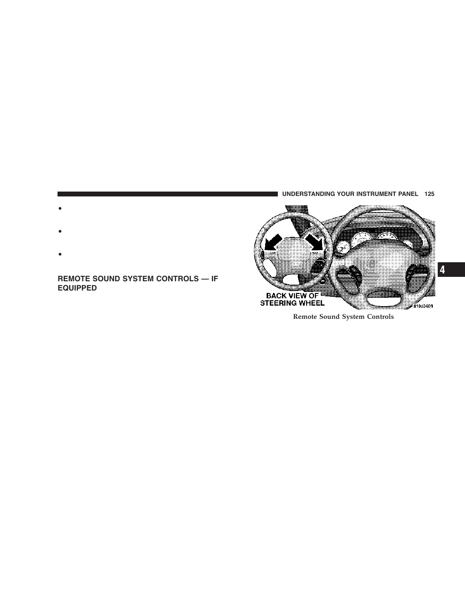 Remote sound system controls, If equipped | Chrysler 2006 Sebring Sedan User Manual | Page 125 / 300