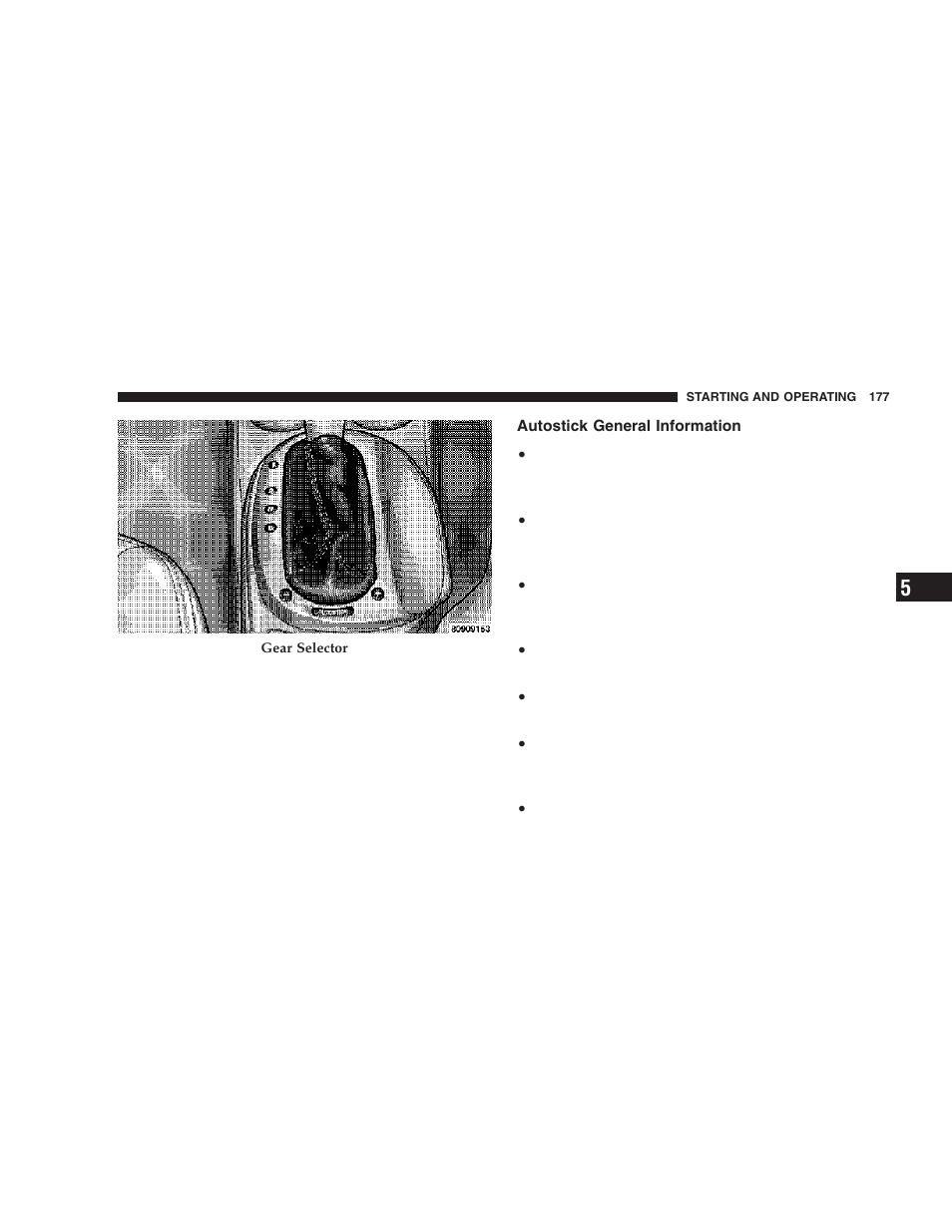 Autostick general information | Chrysler 2006 Sebring Sedan User Manual | Page 177 / 300