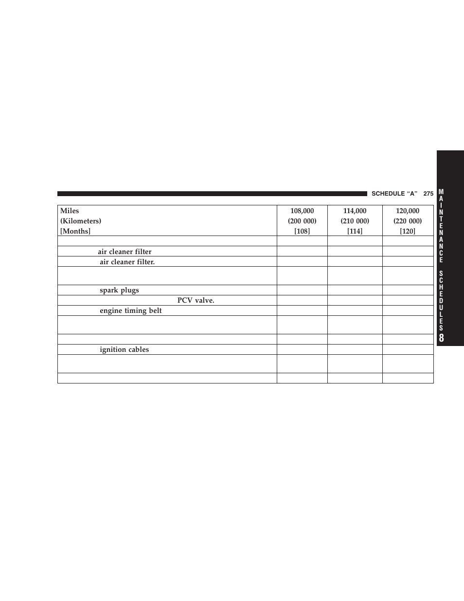 Chrysler 2006 Sebring Sedan User Manual | Page 275 / 300