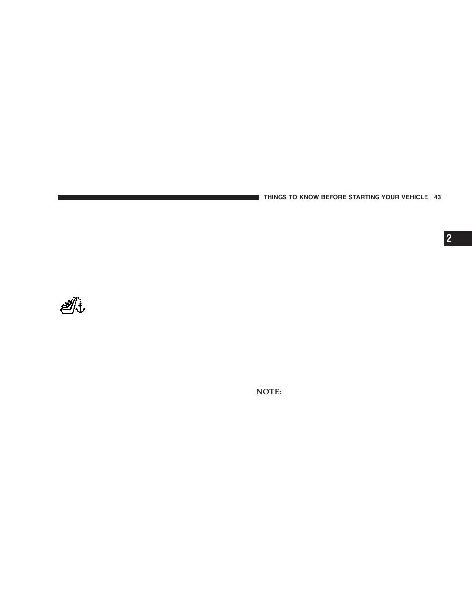 Chrysler 2006 Sebring Sedan User Manual | Page 43 / 300